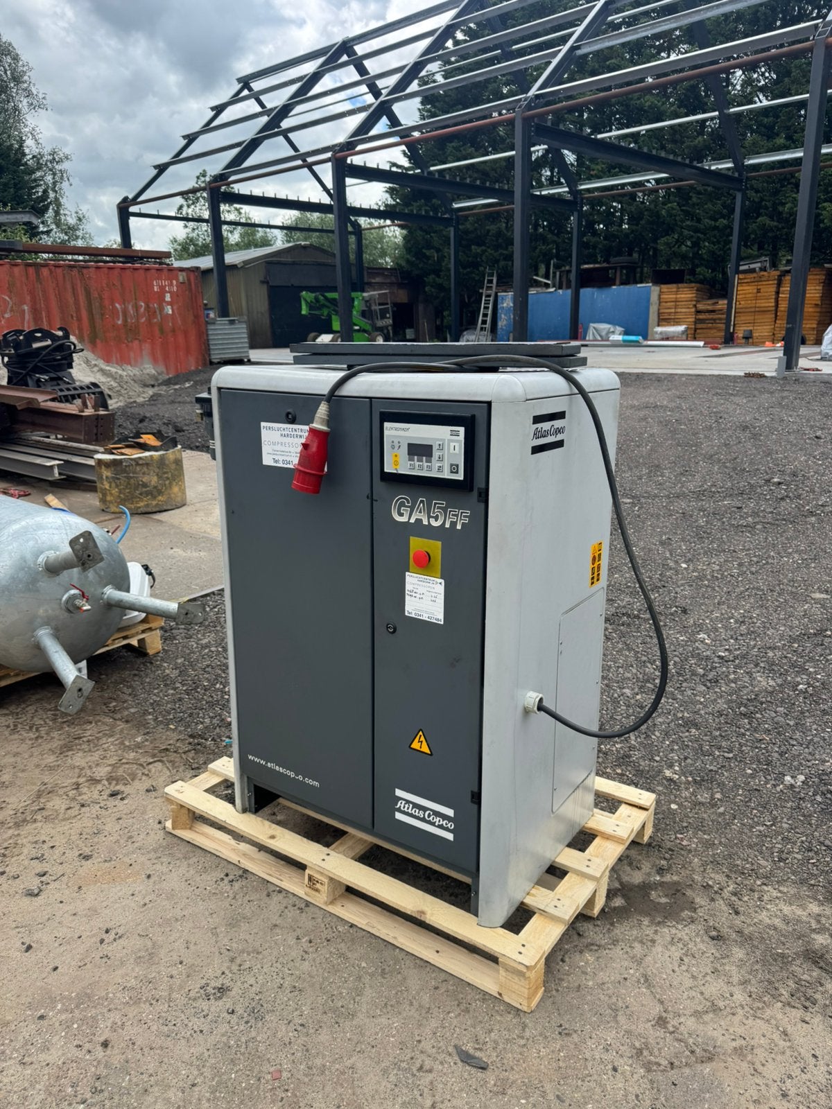 Atlas Copco GA5ff compressor droger met tank 5.5KW, Ophalen