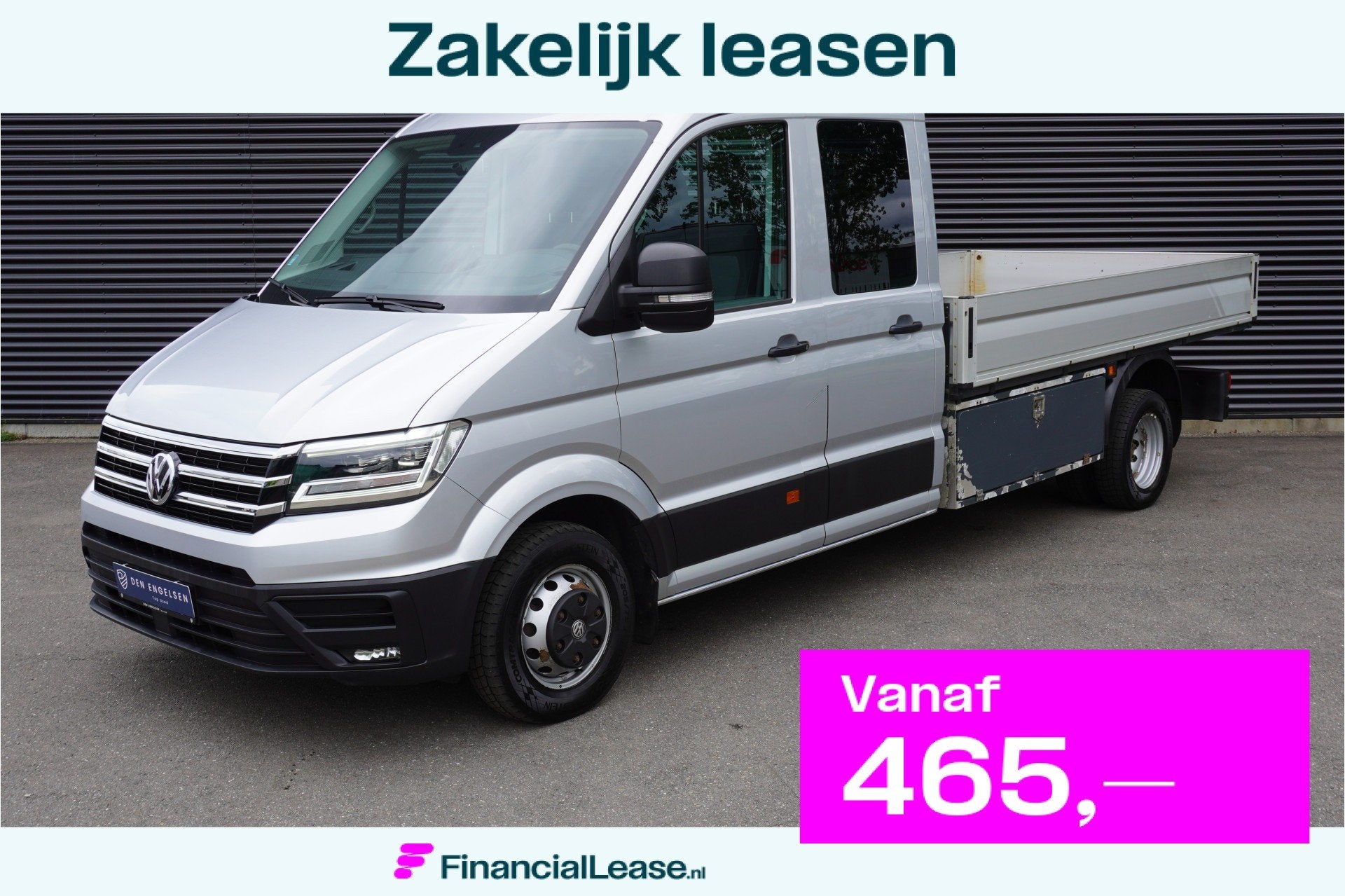 Volkswagen Crafter 180pk Automaat Dubbellucht Open laadbak L, Start-stop-systeem, Gebruikt, 4 cilinders, Volkswagen