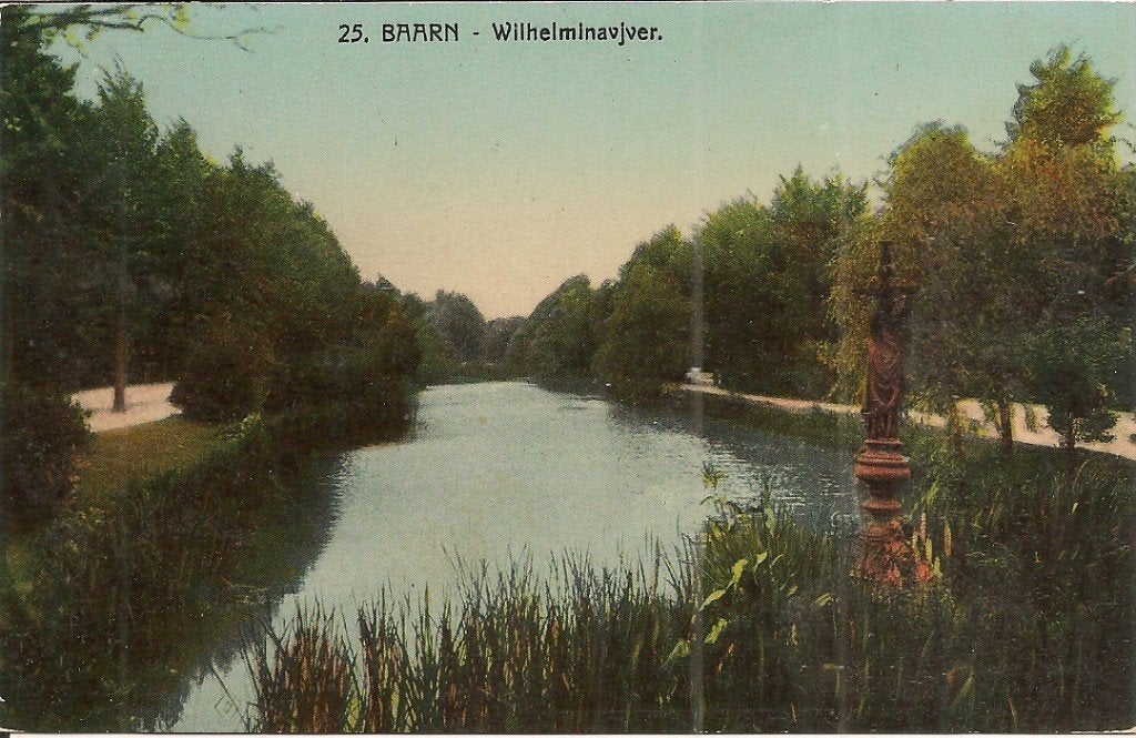 Oude Ansichtkaart Baarn - Wilhelminavijver (1913), Ophalen of Verzenden, Voor 1920, Gelopen, Utrecht