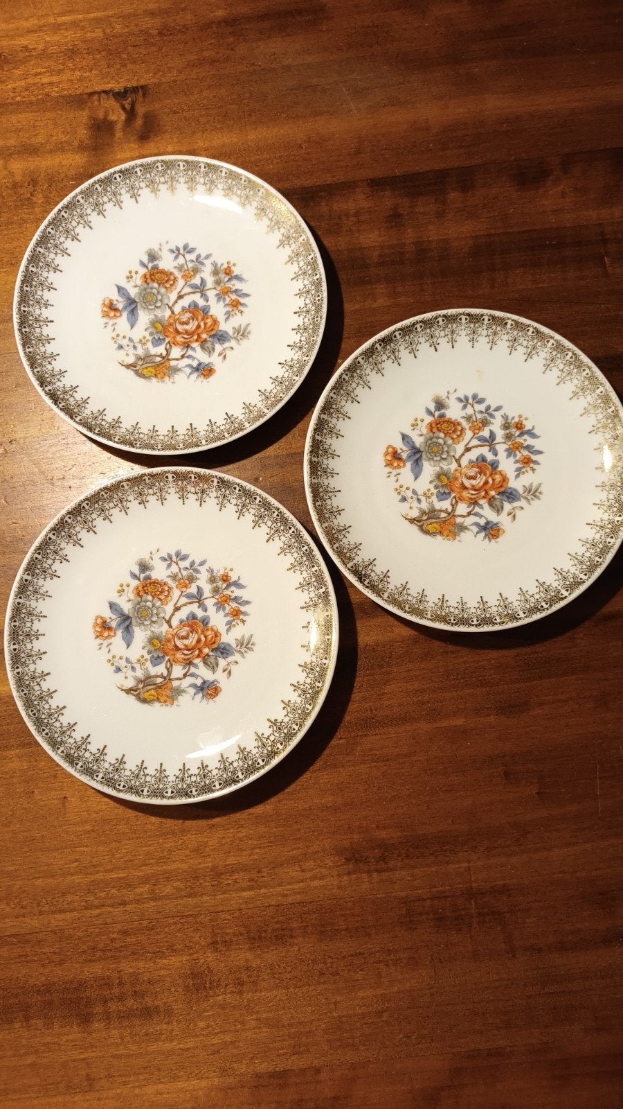 Set van 3 vintage Winterling Schwarzenbach Germany borden, Ophalen of Verzenden