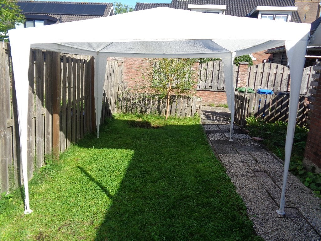 PARTYTENT WIT 3 X 3 M merk PAVILLON van HORNBACH, Ophalen of Verzenden, Gebruikt, Minder dan 5 meter