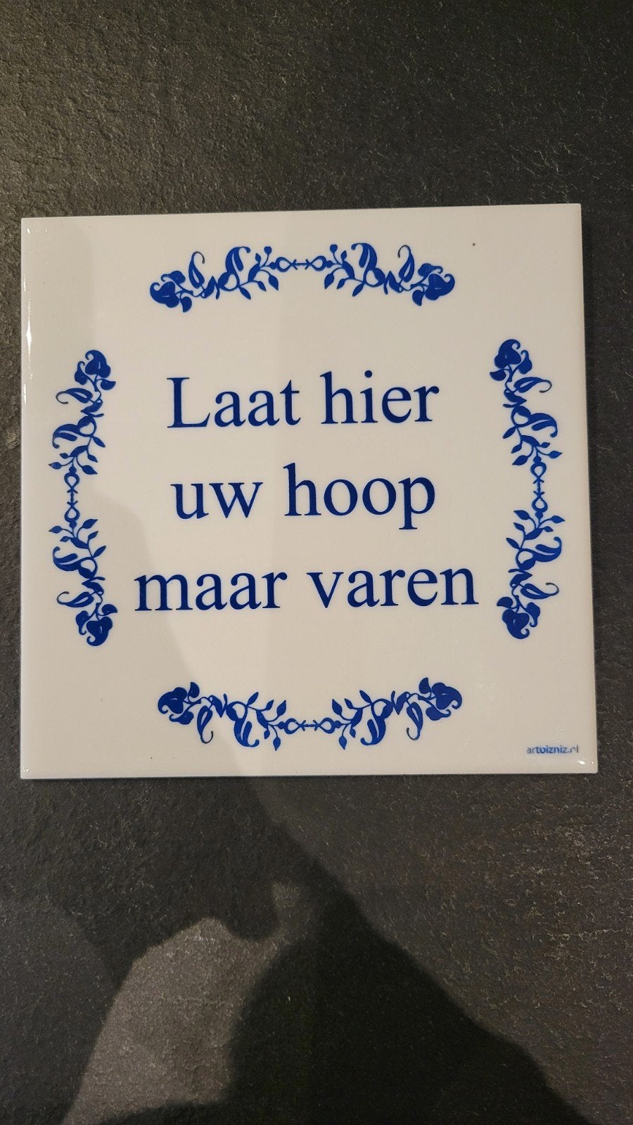 Tegeltjes met grappige teksten/wijsheden, Met ophangmogelijkheid, 15 cm, Nieuw, 15 cm