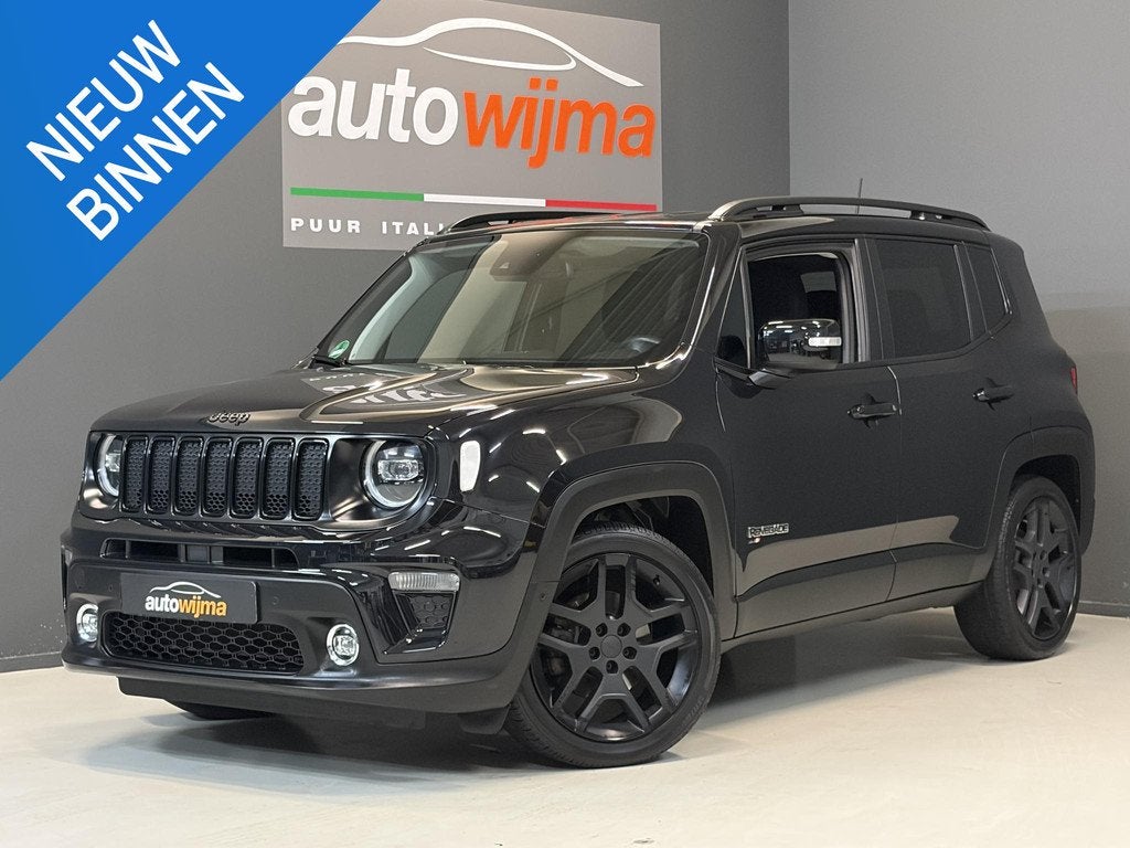 Jeep Renegade 1.3 Turbo-GDI 150pk Limited Night Eagle Automa, Stof, Gebruikt, Zwart, 4 cilinders