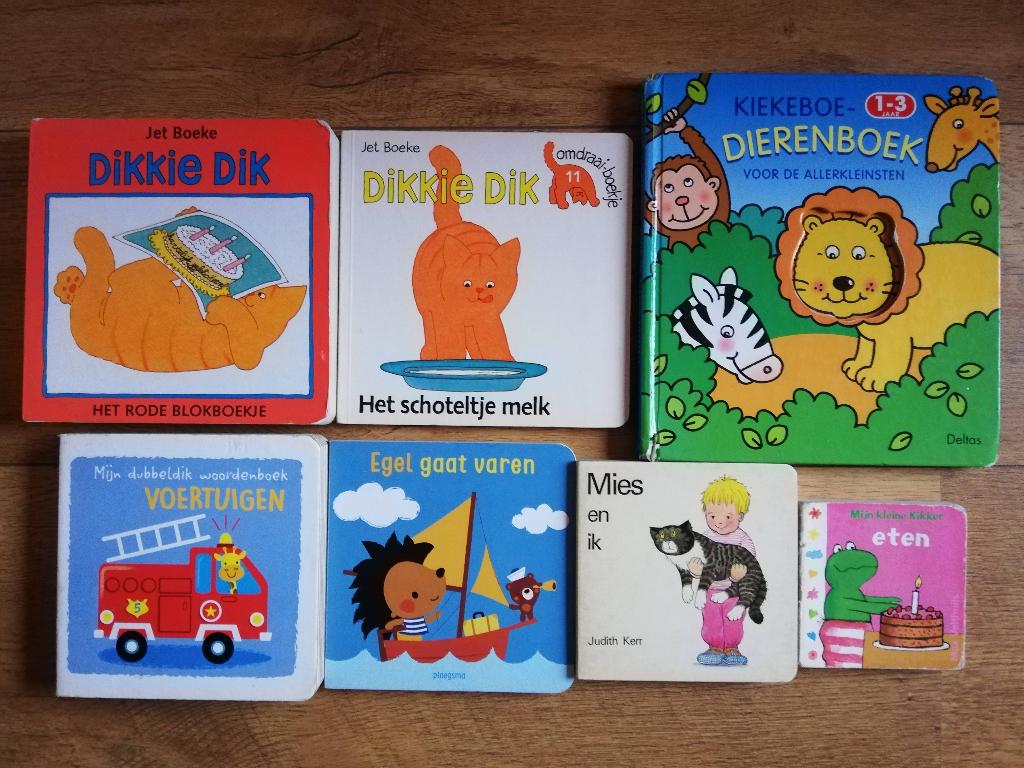 4 kartonboeken 2-4 jr: Dikkie Dik; Mies en ik; Kiekeboe, Boeken, Kinderboeken | Baby's en Peuters, 3 tot 4 jaar, Ophalen of Verzenden