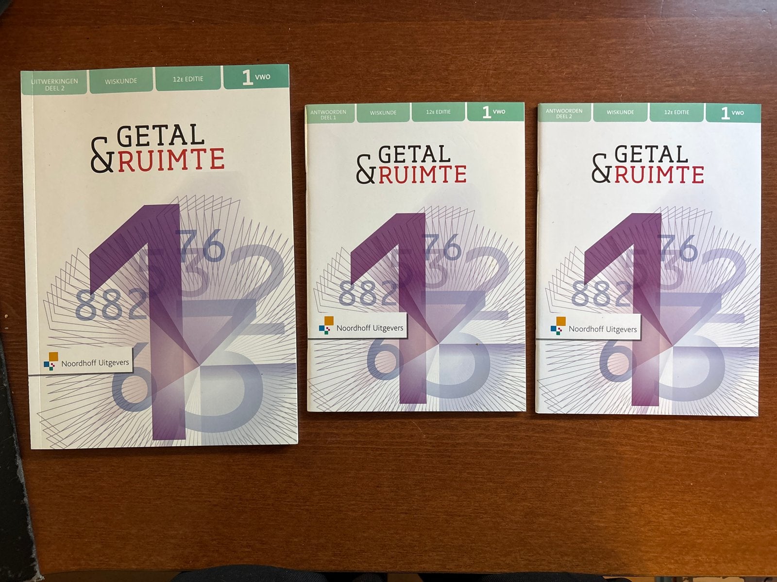 Getal & Ruimte wiskunde 1 VWO - uitwerkingen en antwoorden, Boeken, Ophalen of Verzenden, Zo goed als nieuw, VWO