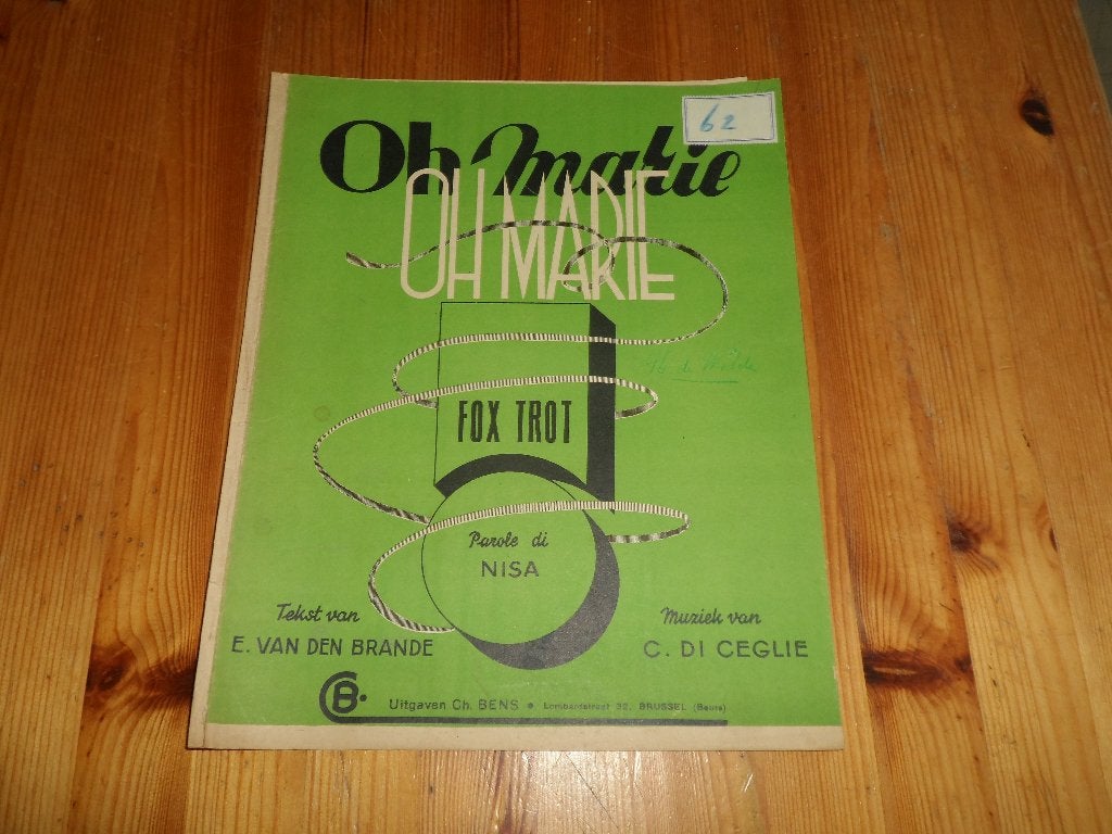Oh marie, oh marie - oi marie - c. Di ceglie, Zang, Gebruikt, Ophalen of Verzenden, Artiest of Componist