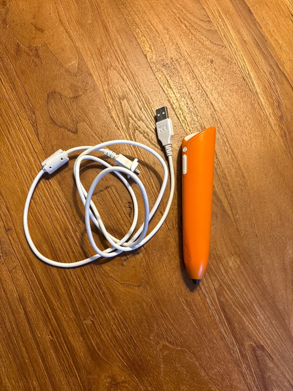 Ravensburger tiptoi stift oranje met kabel, Ophalen of Verzenden, Zo goed als nieuw, Taal en Lezen, Met geluid