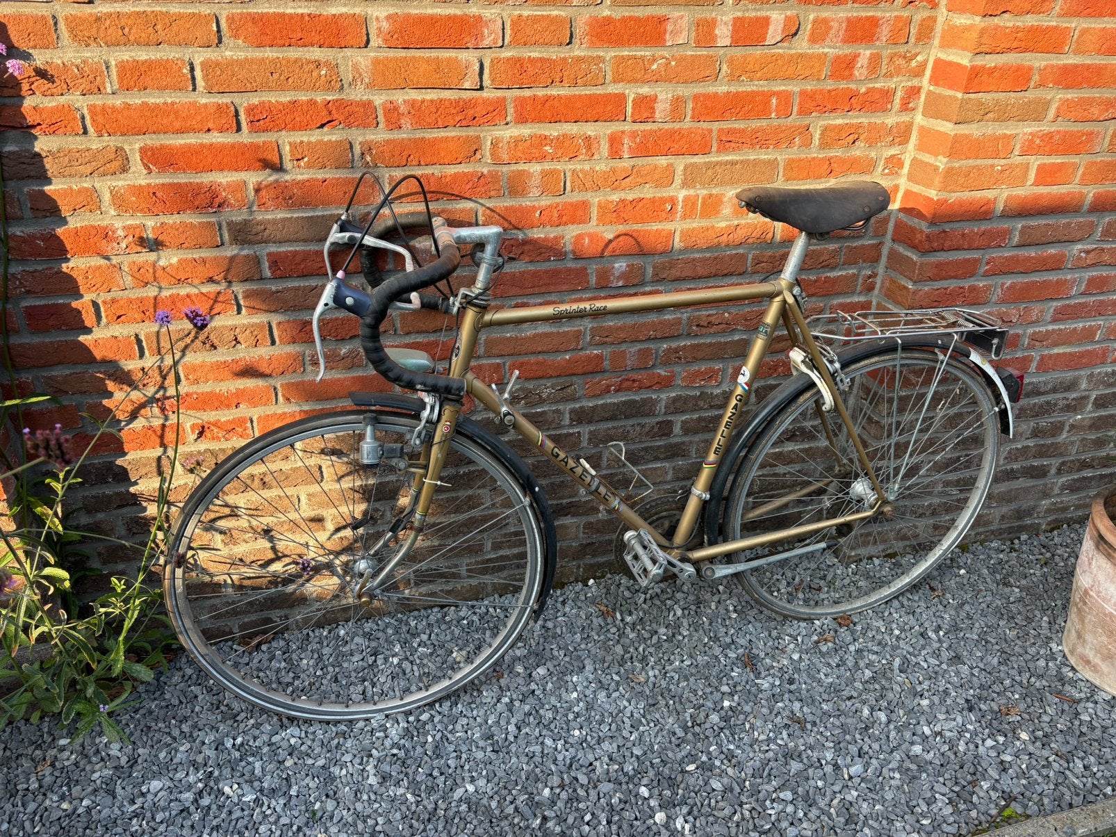 Te koop retro wielrenfiets sprinter van Gazelle!, Ophalen, 28 inch, Gebruikt, 10 tot 15 versnellingen