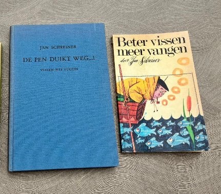 Z.g.a.n. 2 historische visboeken Schreiner/Veenendaal, Verzenden, Zo goed als nieuw, Overige typen