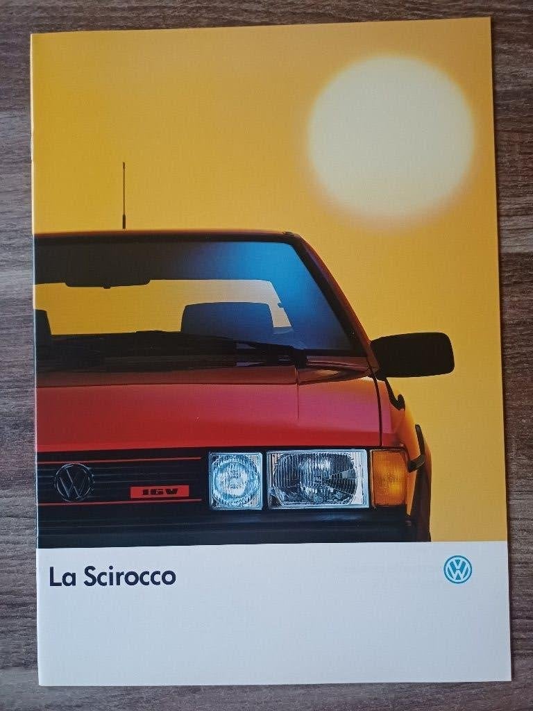 VW Scirocco brochure uit 1987, Ophalen of Verzenden, Zo goed als nieuw, Volkswagen