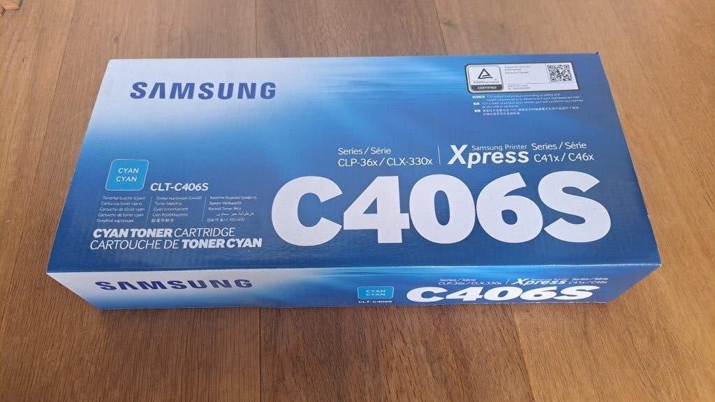 C406S / Cyan Toner Cartridge, Ophalen of Verzenden, Nieuw, Cartridge, Samsung