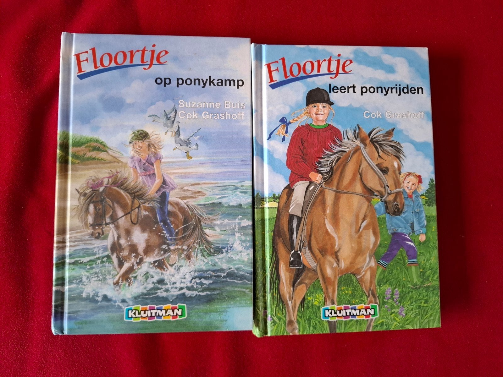 Floorje op ponykamp & Floorje leert ponyrijden (2 boeken), Ophalen of Verzenden, Zo goed als nieuw, Suzanne Buis, Cok Grashoff