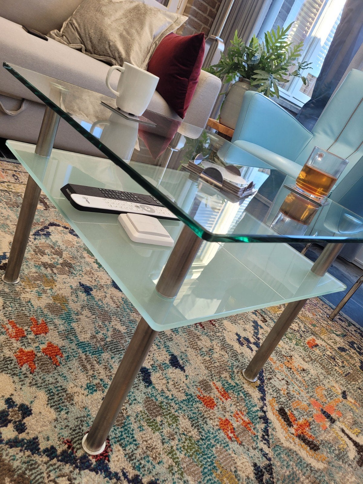 Salontafel, Huis en Inrichting, Tafels | Salontafels, Ophalen, 50 tot 100 cm, Vierkant, 50 tot 100 cm