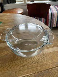 grote magnetronschaal, Huis en Inrichting, Keuken | Tupperware, Ophalen, Zo goed als nieuw, Wit, Schaal