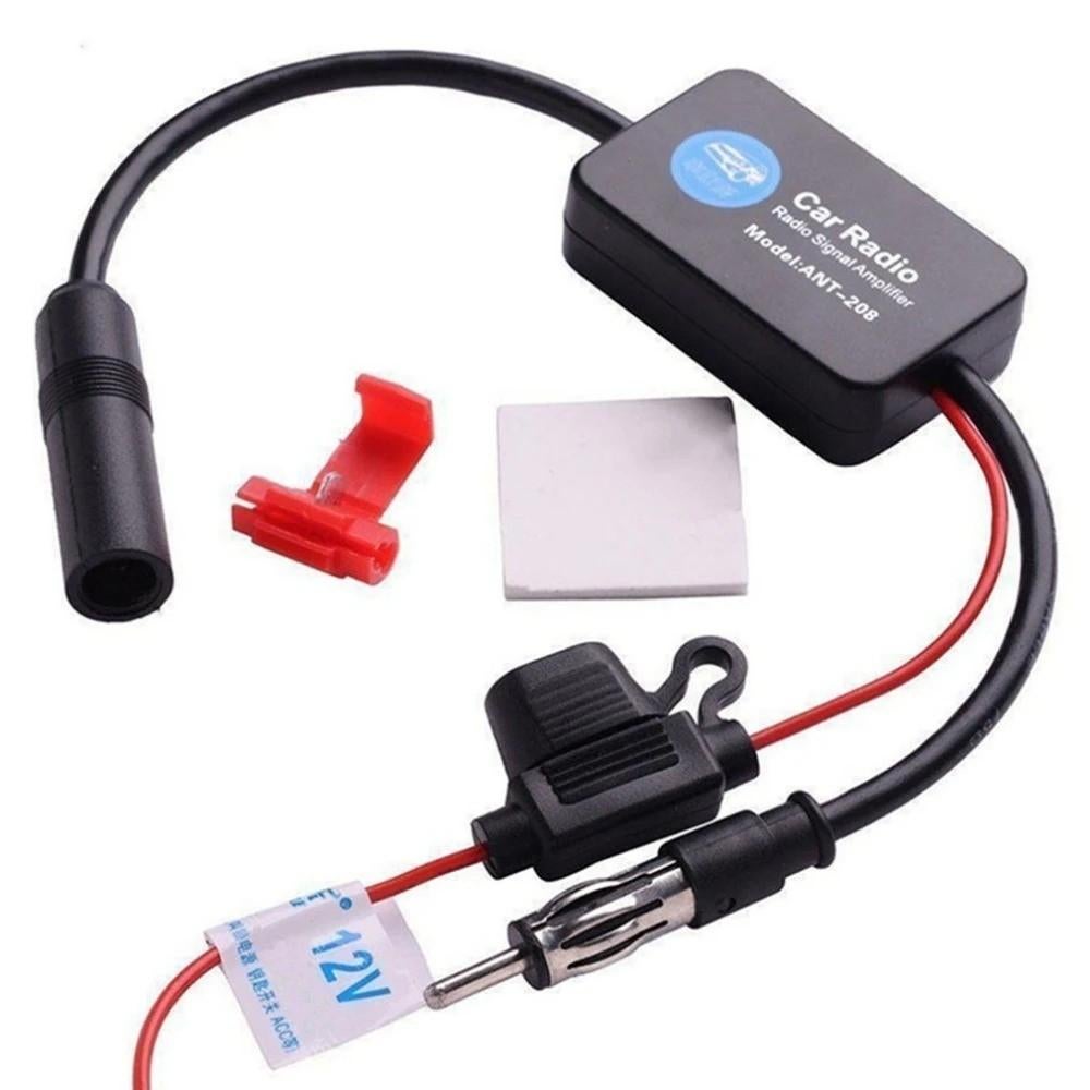 Auto radio antenne signaal versterker 12V 80-108Mhz, Auto diversen, Auto-accessoires, Ophalen of Verzenden, Nieuw