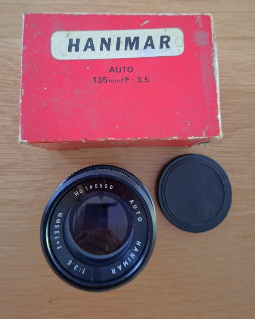 Telelens 135mm en converter, Ophalen, Gebruikt, Telelens, Overige merken