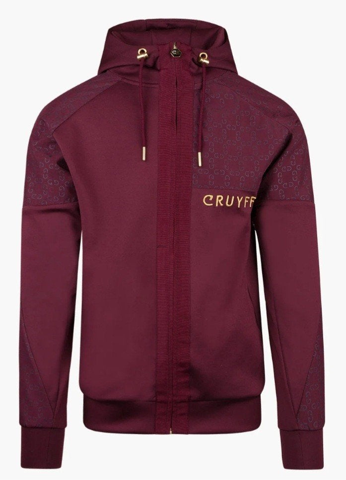 Cruyff Trainingspak maat M - Bordeauxrood met gouden details, Cruyff, Overige maten, Ophalen of Verzenden, Zo goed als nieuw
