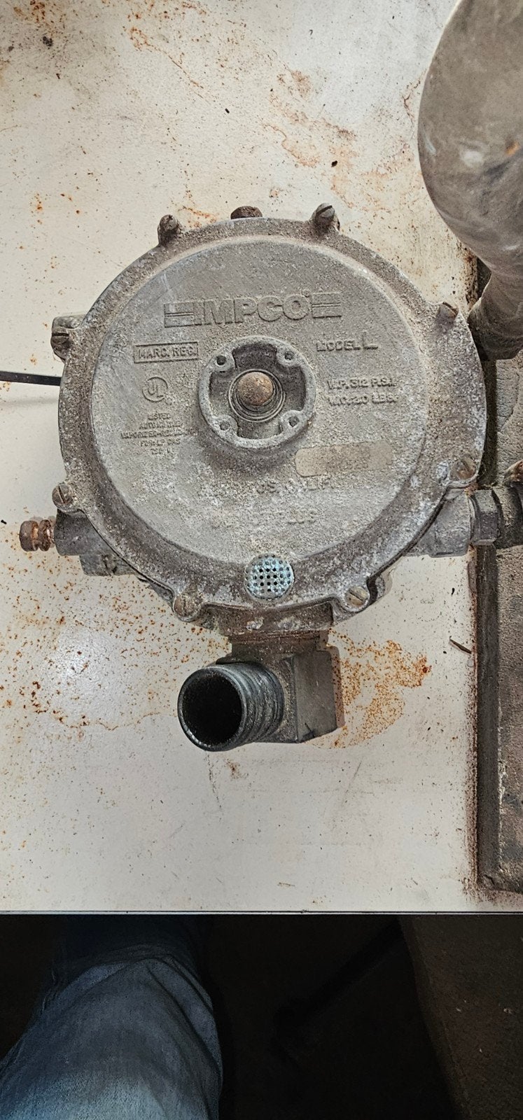 Gebruikte IMPCO Model L LPG-regelaar/verdamper, Ophalen of Verzenden, Gebruikt