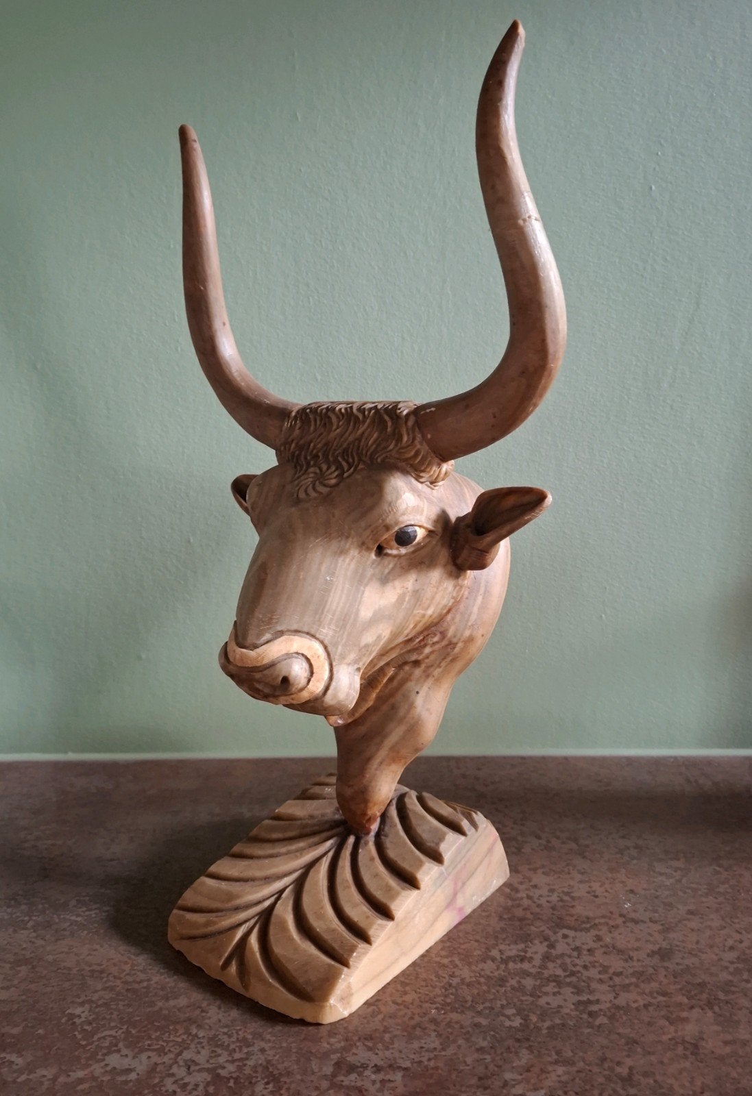 Prachtig (marmer) beeld stier, Antiek en Kunst, Ophalen of Verzenden
