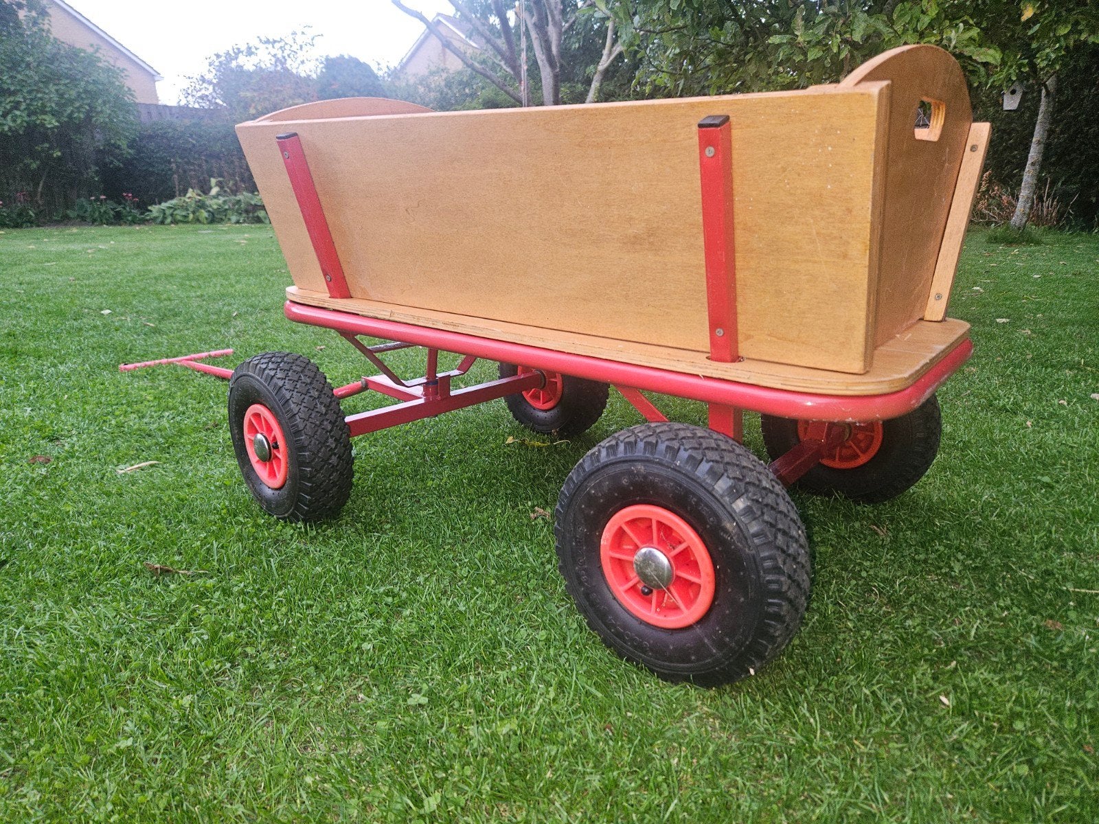 Stevige houten bolderkar - Ideaal voor kinderen en tuin, Ophalen, Zo goed als nieuw, Overige typen