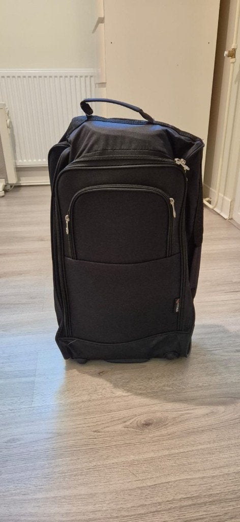 5 Cities cabin trolley, rugzak, Ophalen, 40 tot 60 cm, Zwart, Nieuw
