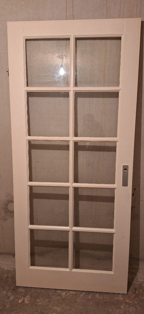 witte binnendeur 2.10/2.11 x 94/95 cm, Ophalen, Gebruikt, 80 tot 100 cm, Binnendeur