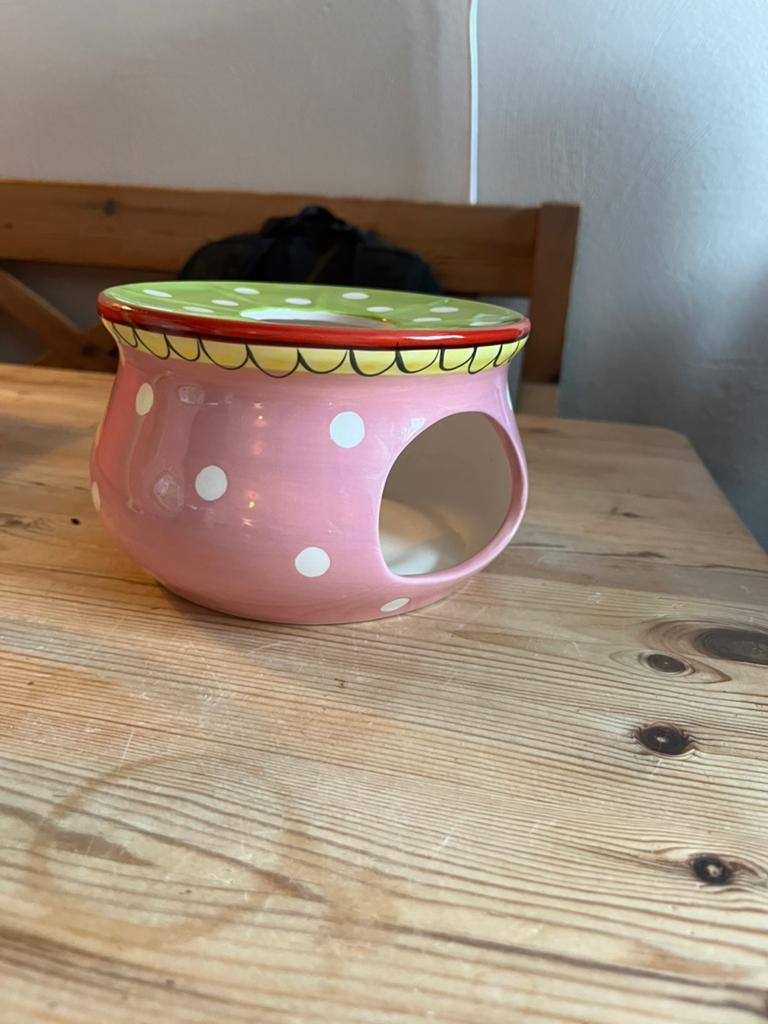 Theelicht Blond Amsterdam, Ophalen, Zo goed als nieuw, Aardewerk, Bord(en)