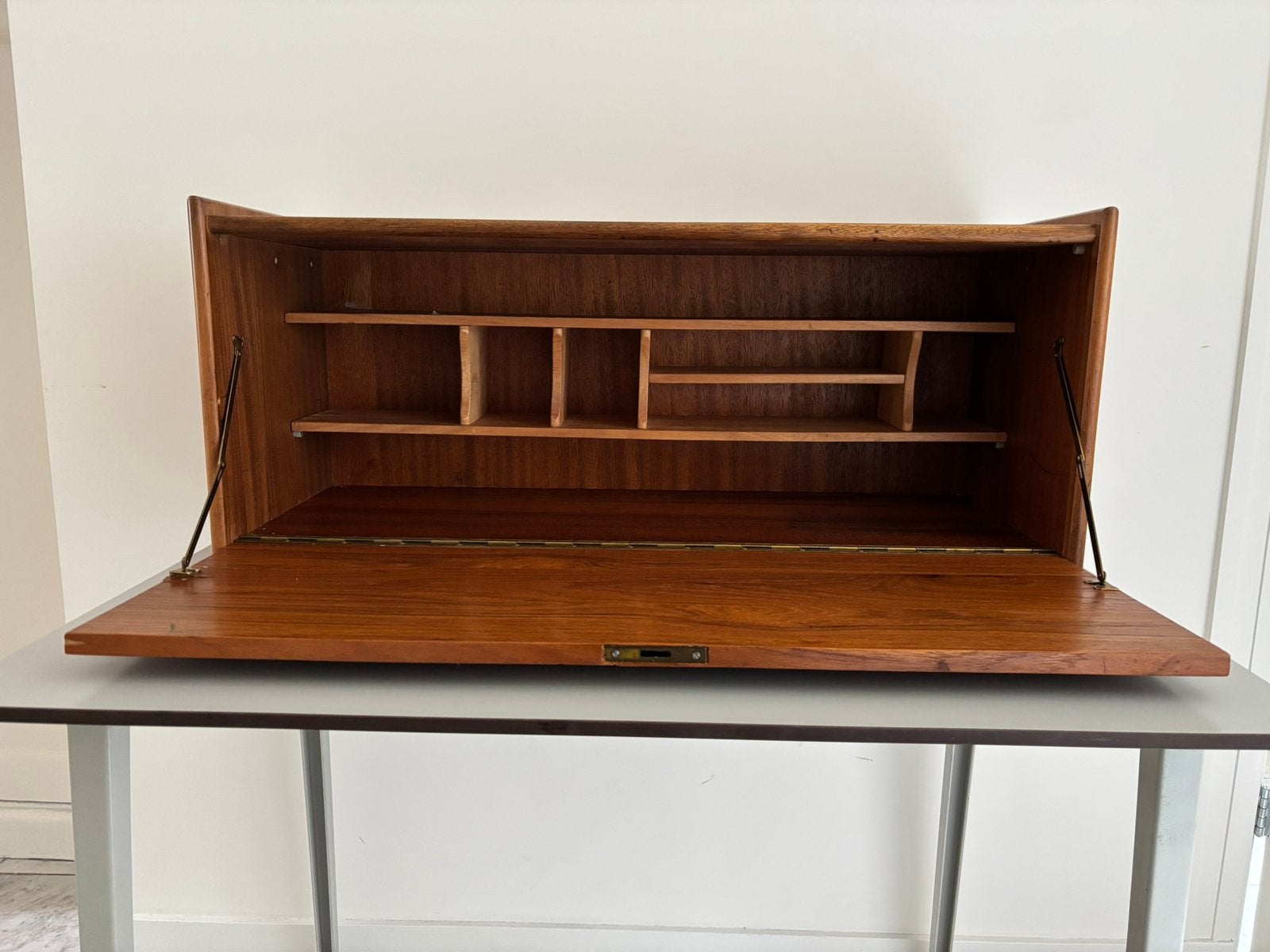Vintage design, modulair secretaire kastdeel, Simpla Lux ‘60, Ophalen, Gebruikt, ..., Vintage retro midcentury design Dutch design Deens teak antiek