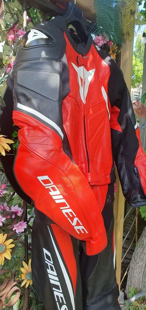 Te koop Dainese 2 delig leren motorpak, Motoren, Kleding | Motorkleding, Combipak, Tweedehands, Ophalen of Verzenden