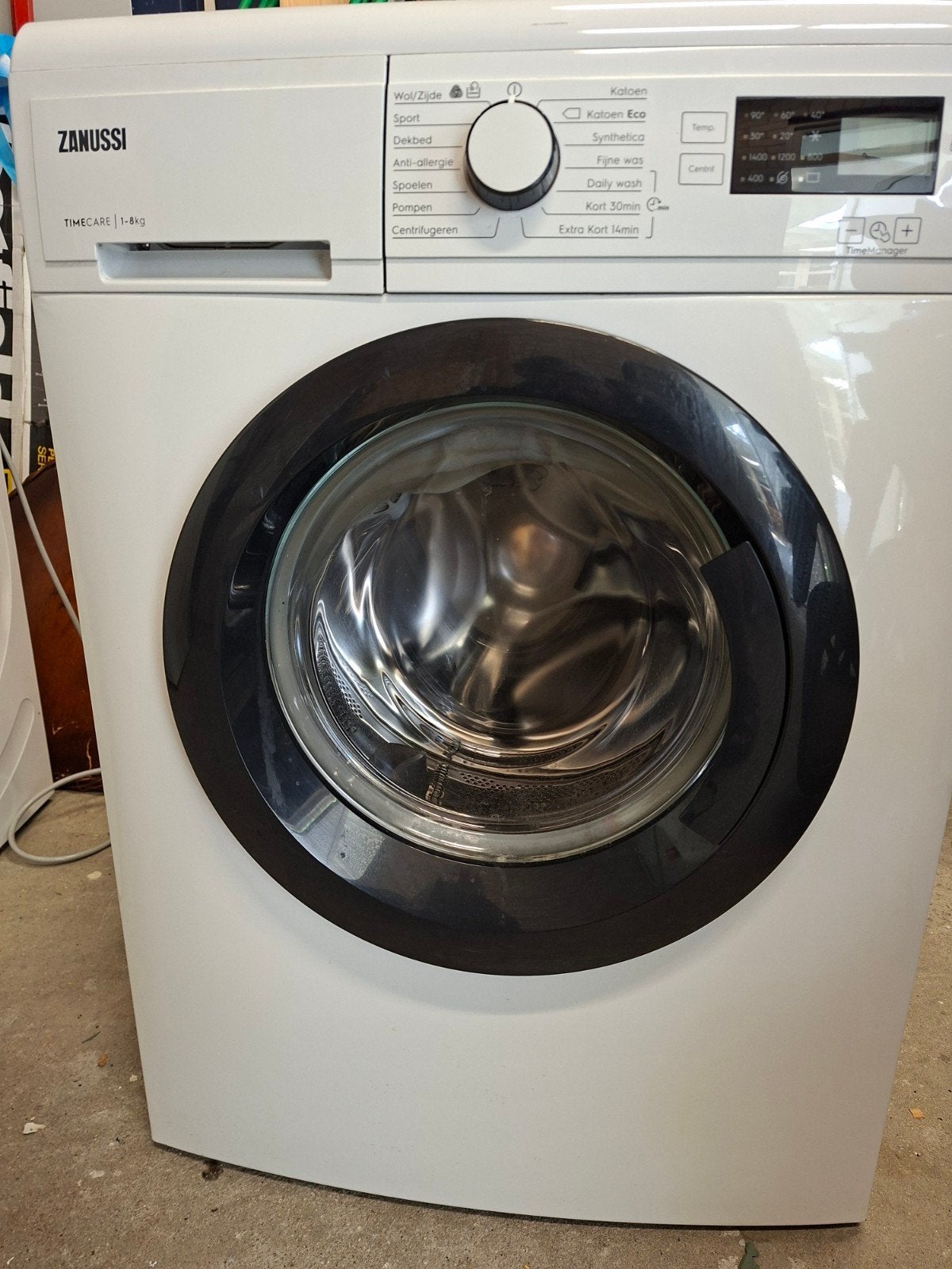 Zanussi TimeCare 1-8kg Wasmachine - werkt goed, Witgoed en Apparatuur, Wasmachines, Ophalen, 1200 tot 1600 toeren, Gebruikt, 8 tot 10 kg