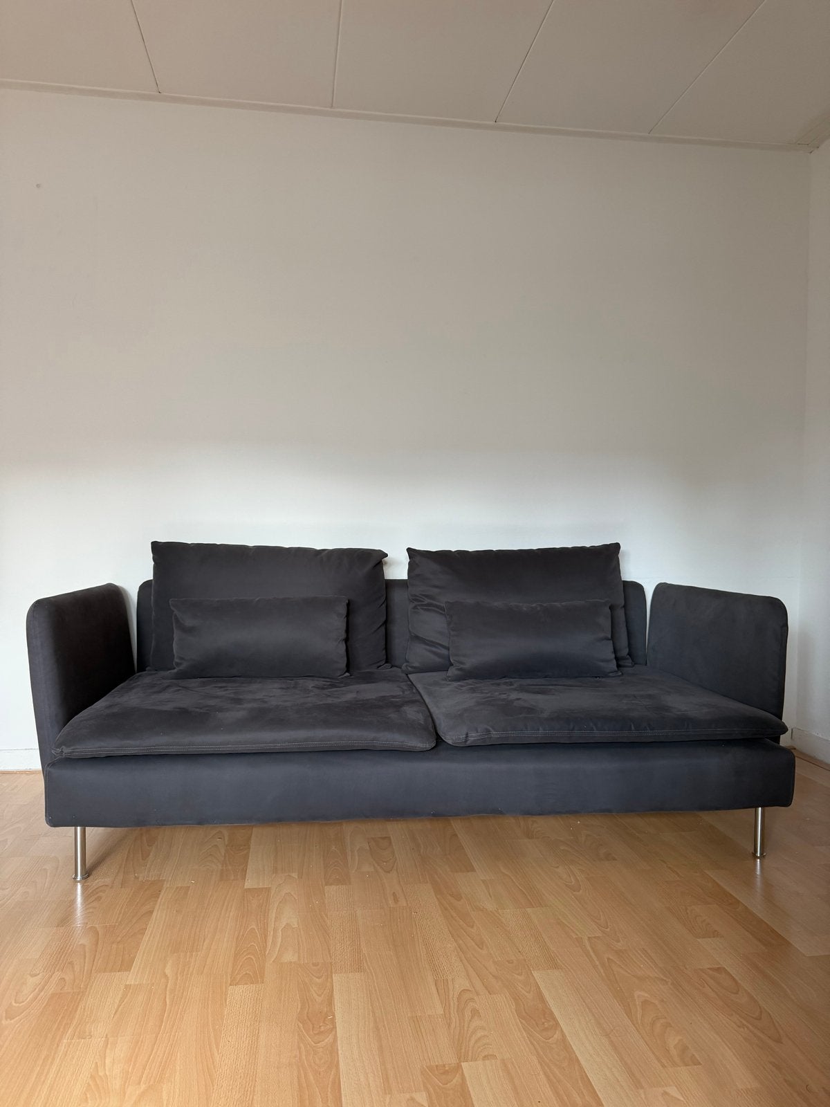 IKEA Söderhamn bank - grijs, Ophalen, Gebruikt, Driepersoons, 75 tot 100 cm