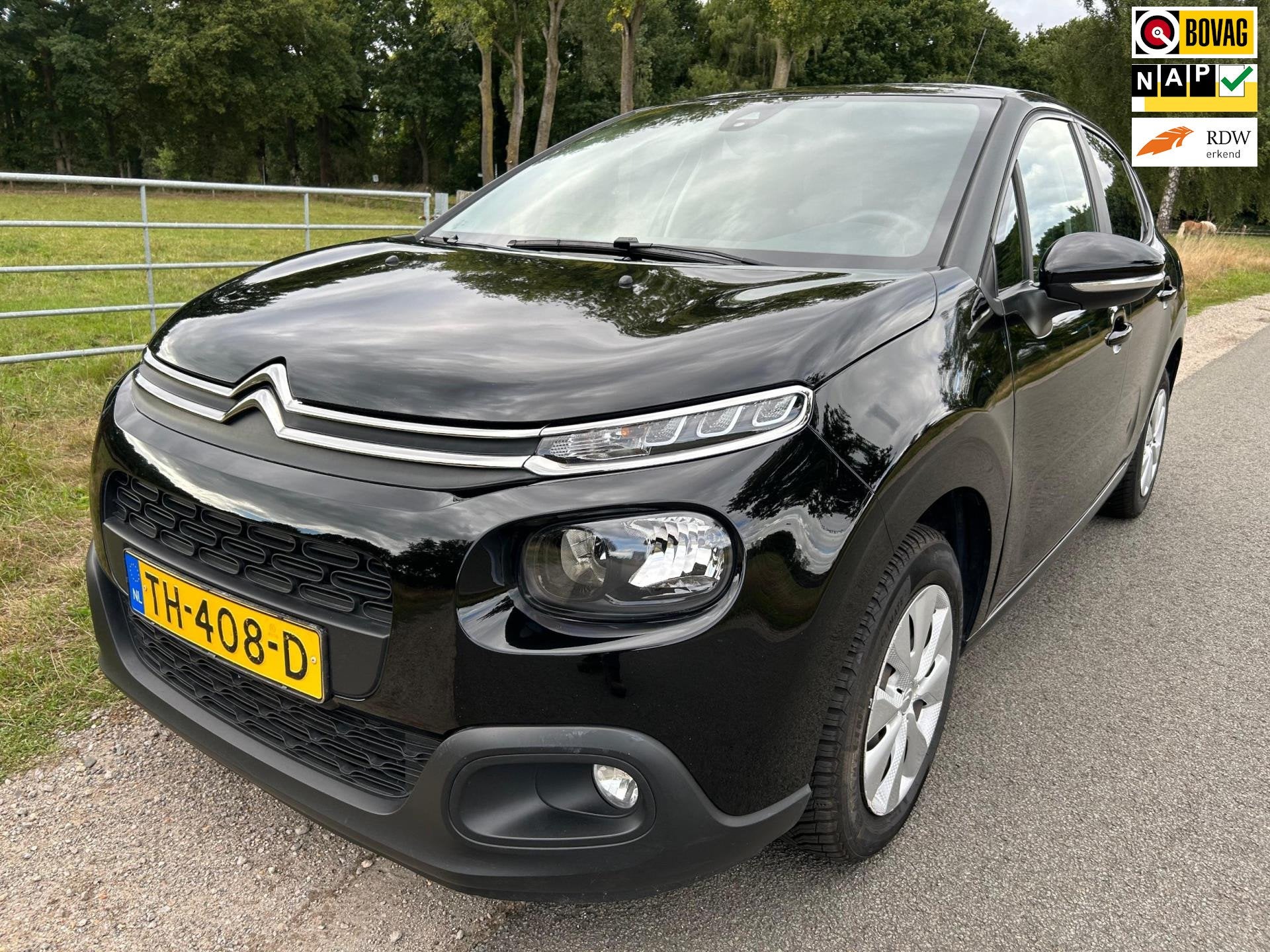 Citroen C3 1.2 PureTech S&S Feel dealer onderhouden, 1199 cc, 450 kg, Zwart, Origineel Nederlands