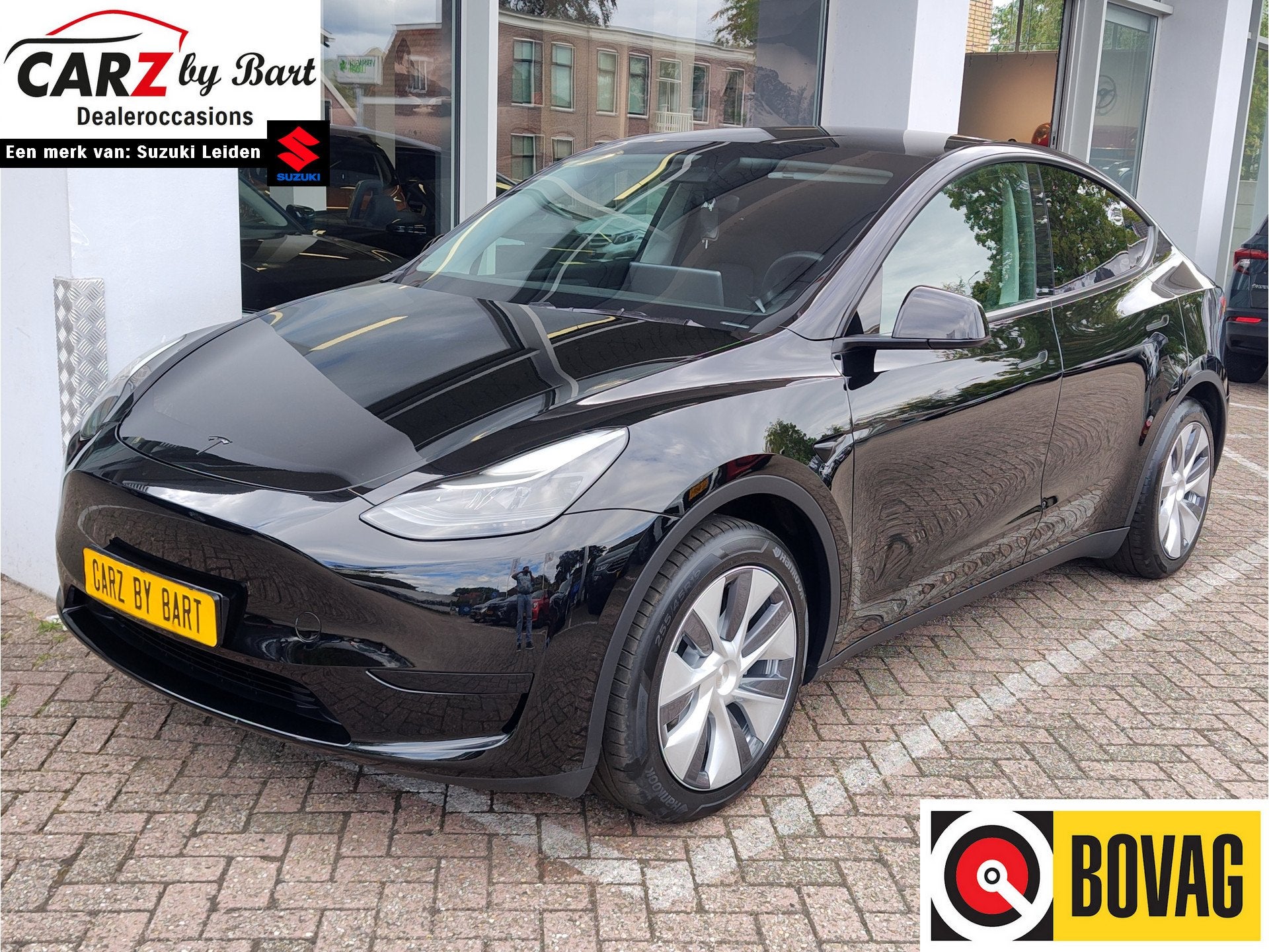 Tesla Model Y RWD 58 kWh FSD 3 | Autopilot | Pano | Leder, Auto's, Automaat, Achterwielaandrijving, Gebruikt, Zwart