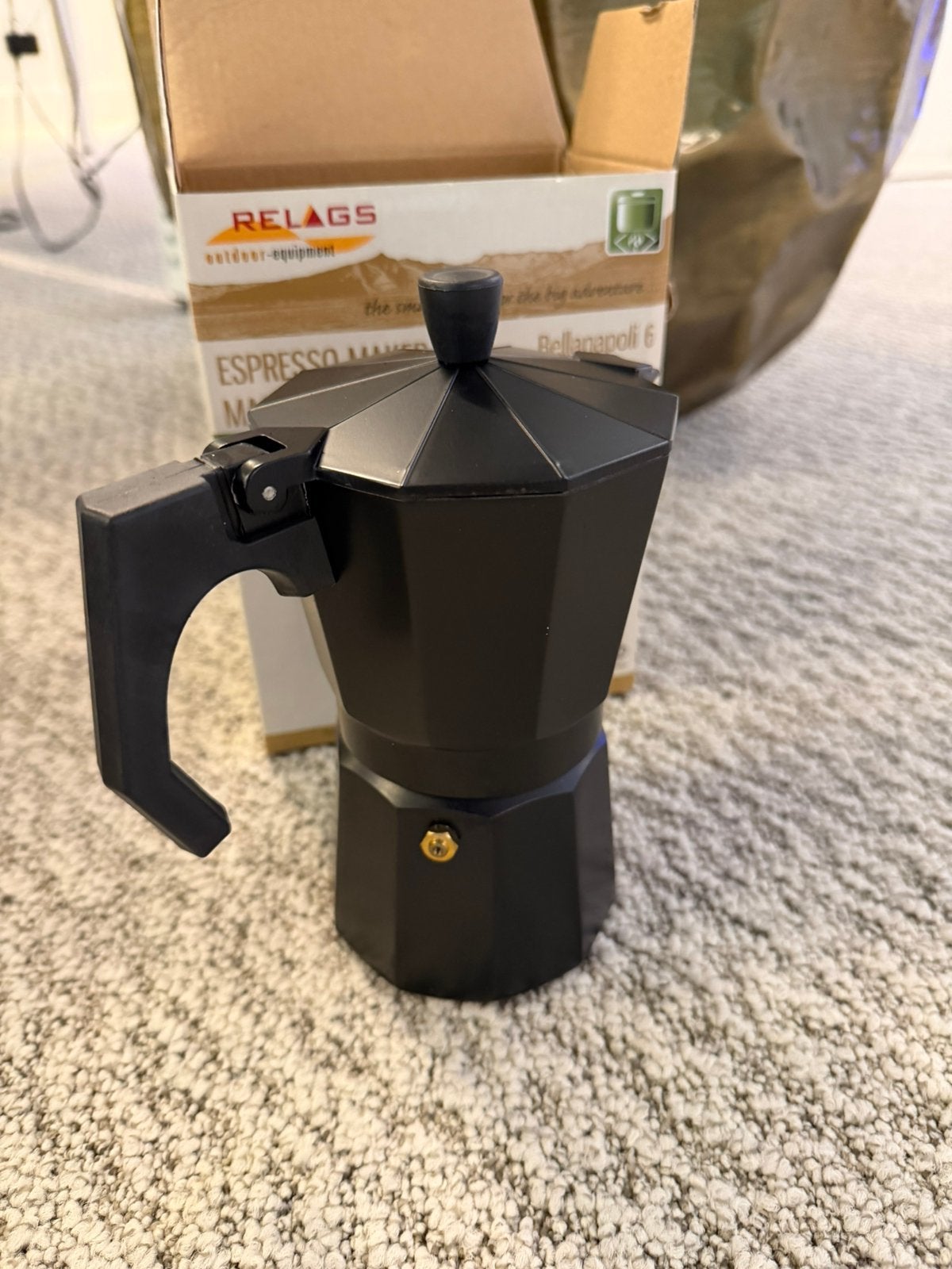 Percolator Bellanapoli 6 kops Relags zwart, nieuw!, Ophalen of Verzenden, Nieuw, Overige typen