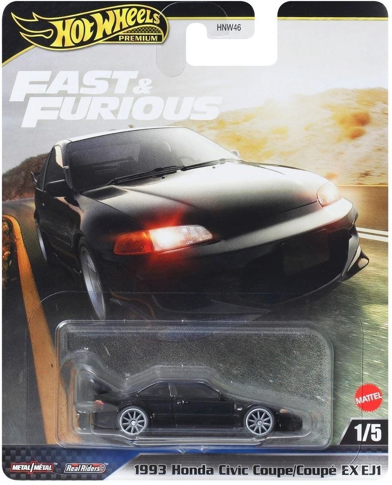 2025 Hot Wheels ’93 Honda Civic Coupe EX EJ1 Fast & Furious, Kinderen en Baby's, Speelgoed | Speelgoedvoertuigen, Nieuw, Ophalen of Verzenden