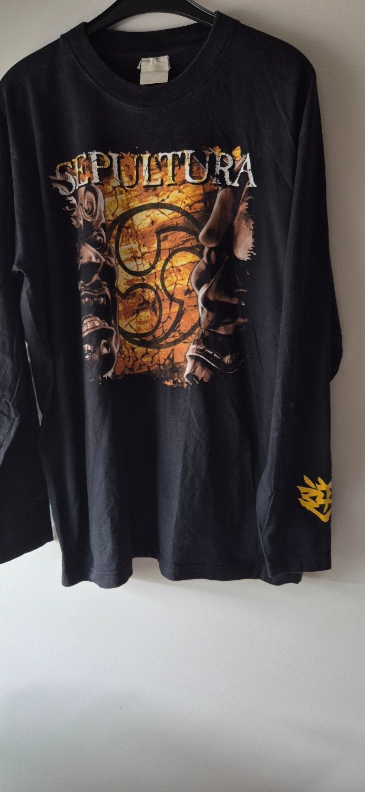 Sepultura vintage band shirt orig. longsleeve 1998 against, Zwart, Maat 56/58 (XL), Ophalen of Verzenden, Gedragen
