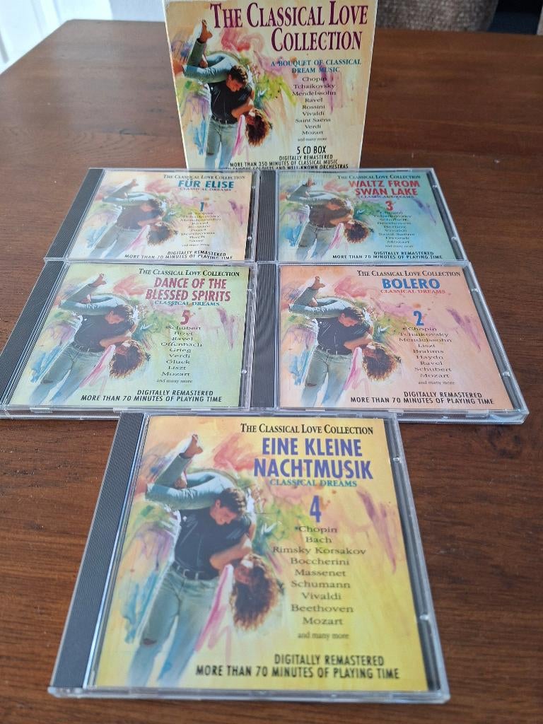 The classical love collection 5-cd-box, Cd's en Dvd's, Cd's | Klassiek, Boxset, Overige typen, Ophalen of Verzenden, Zo goed als nieuw