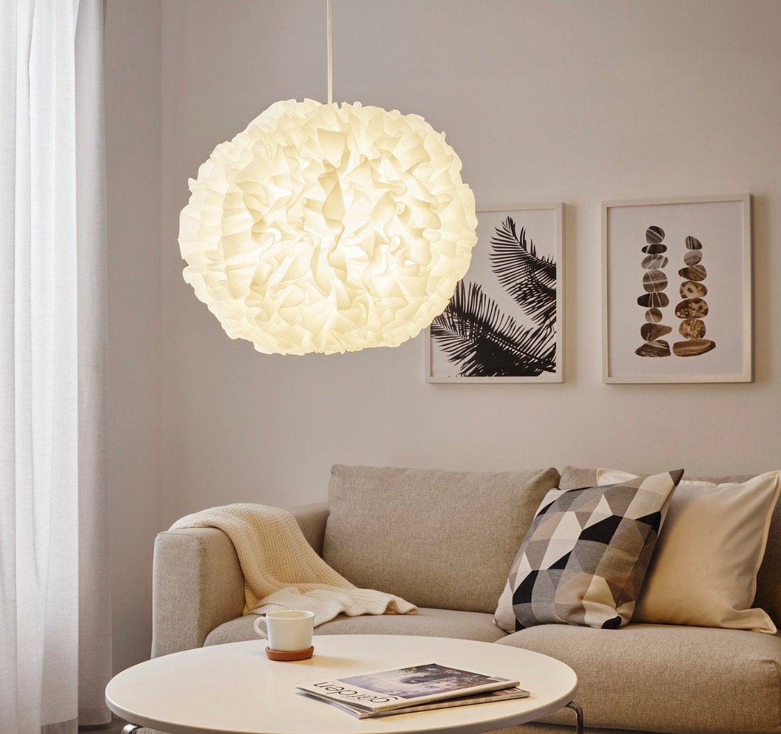 Vindkast Ikea Hanglamp, Huis en Inrichting, Lampen | Hanglampen, Ophalen of Verzenden, Zo goed als nieuw, Kunststof, E27 (groot)