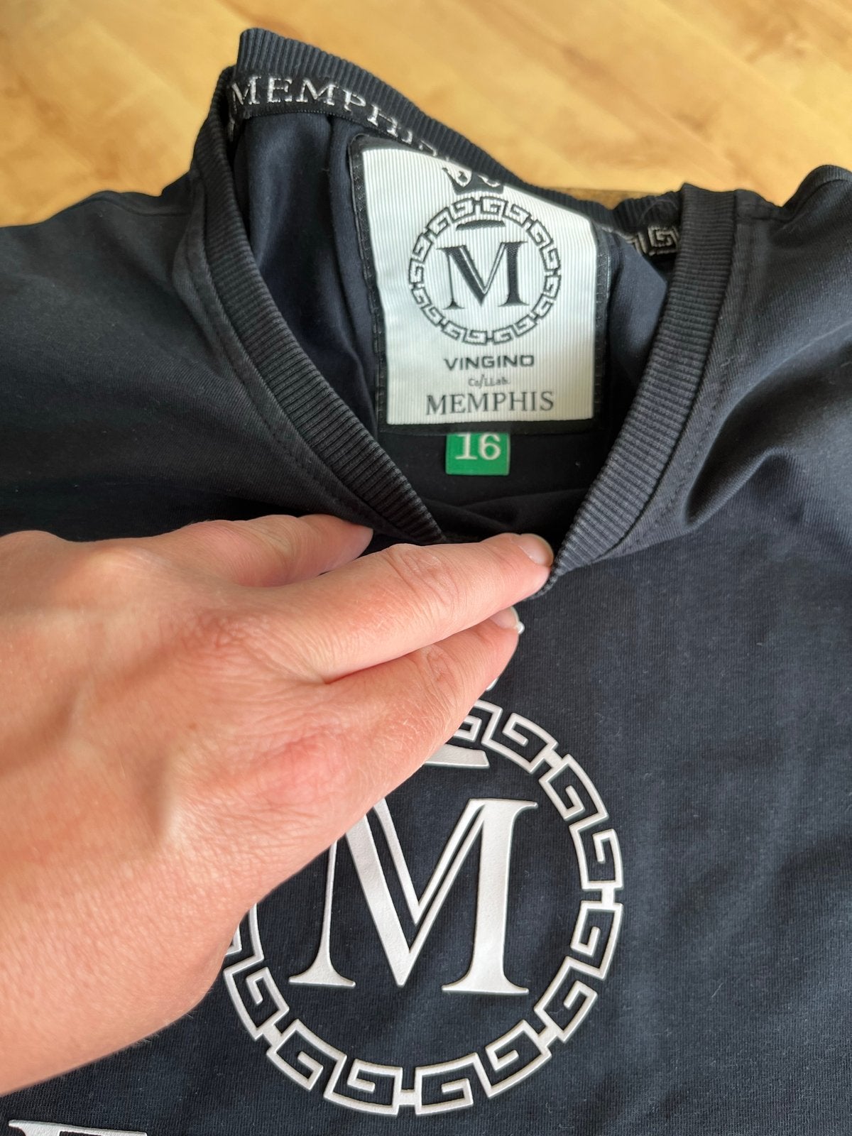 Memphis set maat 176 - shirt en korte broek, Ophalen of Verzenden, Zo goed als nieuw, Jongen of Meisje