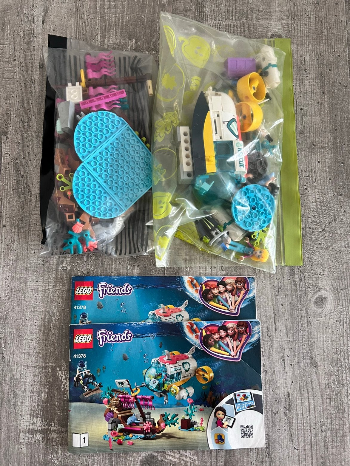 Lego friends 41378 duikboot, Ophalen of Verzenden, Zo goed als nieuw