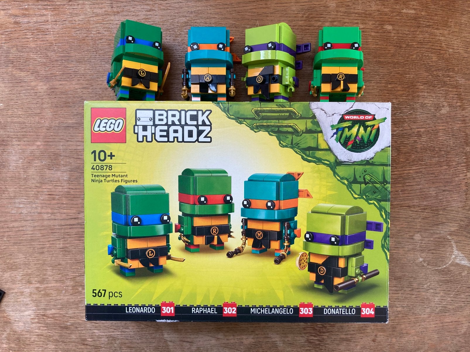 Lego Ninja Turtle Brickheadz, Kinderen en Baby's, Compleet, BrickHeadz, Lego, Ophalen of Verzenden