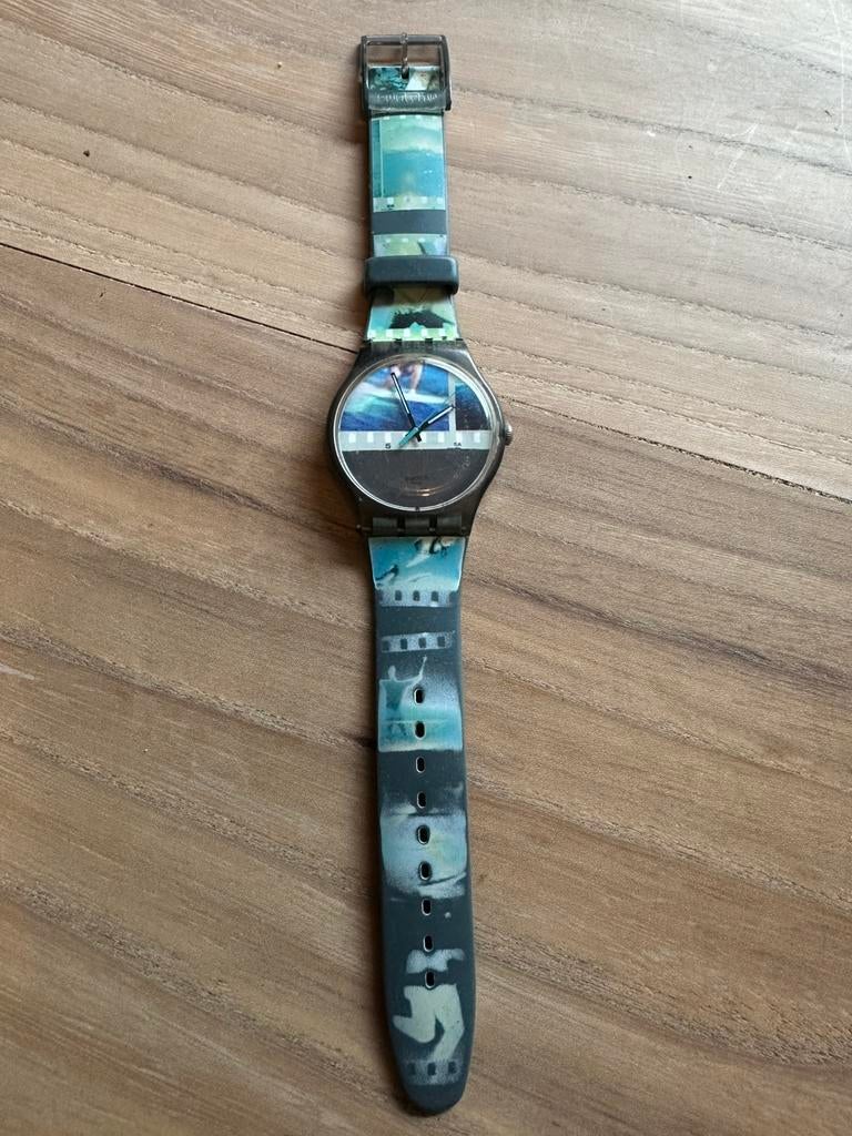 collectors item,  vintage swatch horloge uit de beach lijn, Ophalen of Verzenden, Gebruikt, Polshorloge, Swatch