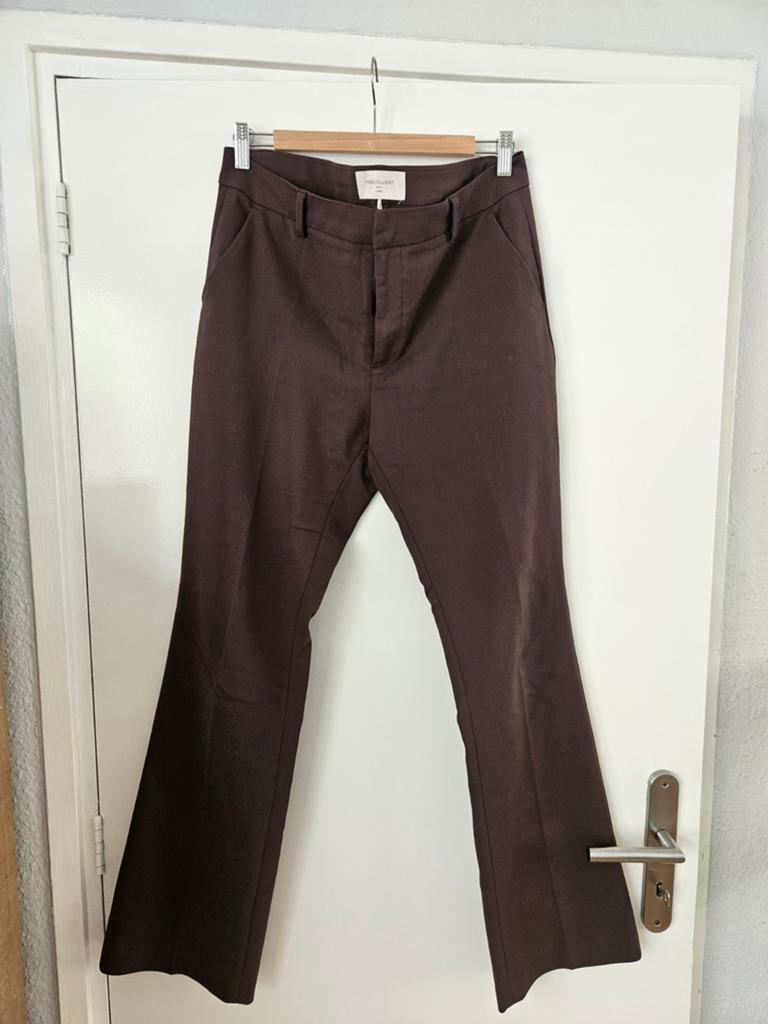 FREE/QUENT bruine flared broek, maat L, als nieuw, Bruin, Maat 42/44 (L), Ophalen of Verzenden, Zo goed als nieuw