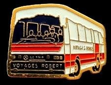 Setra- Voyages Robert bus pin, Verzenden, Nieuw, Transport, Speldje of Pin