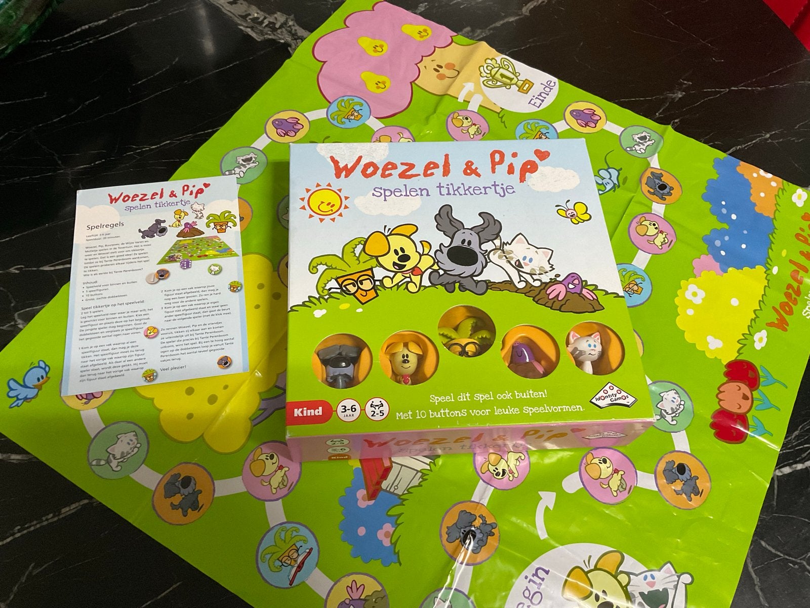 Woezel & Pip Spelen Tikkertje Bordspel, Een of twee spelers, Ophalen of Verzenden, Gebruikt