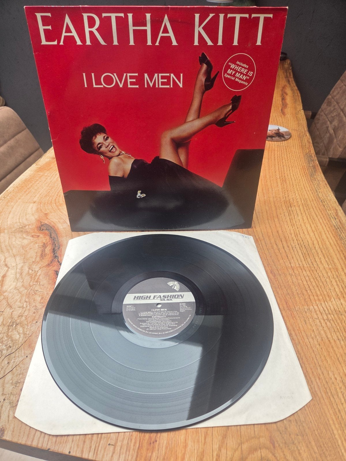 Eartha Kitt - I Love Men LP (1984), LP, Gebruikt, Pop, Ophalen of Verzenden