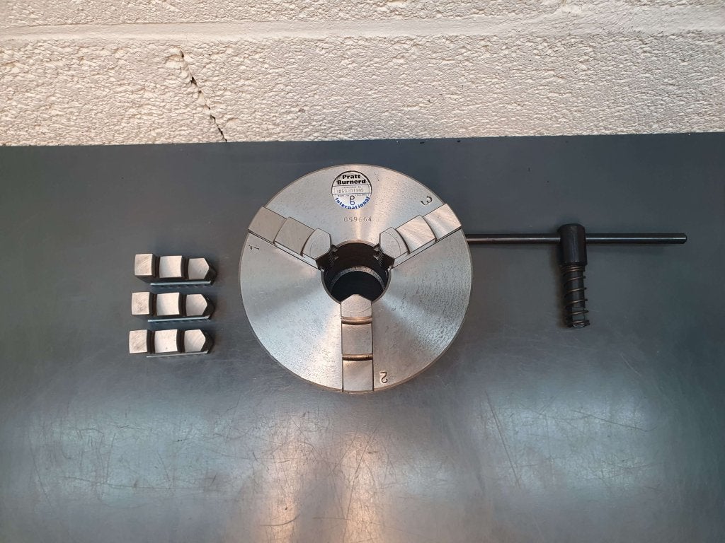 125mm Pratt Burnerd Griptru klauwplaat Camlock D1-3 / D3, Niet ingevuld, Niet ingevuld, Ophalen of Verzenden, Zo goed als nieuw