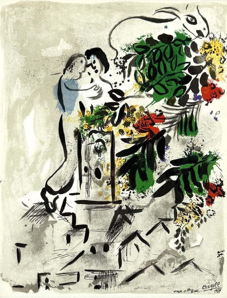 137. Gemengde druk, Marc Chagall - "Vence", 1985