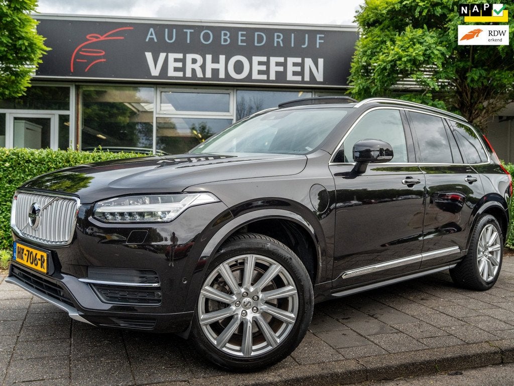 Volvo XC90 2.0 T8 Twin Engine AWD INSCRIPTION - 7 PERS - PAN, Gebruikt, 1969 cc, 7 stoelen, Zwart