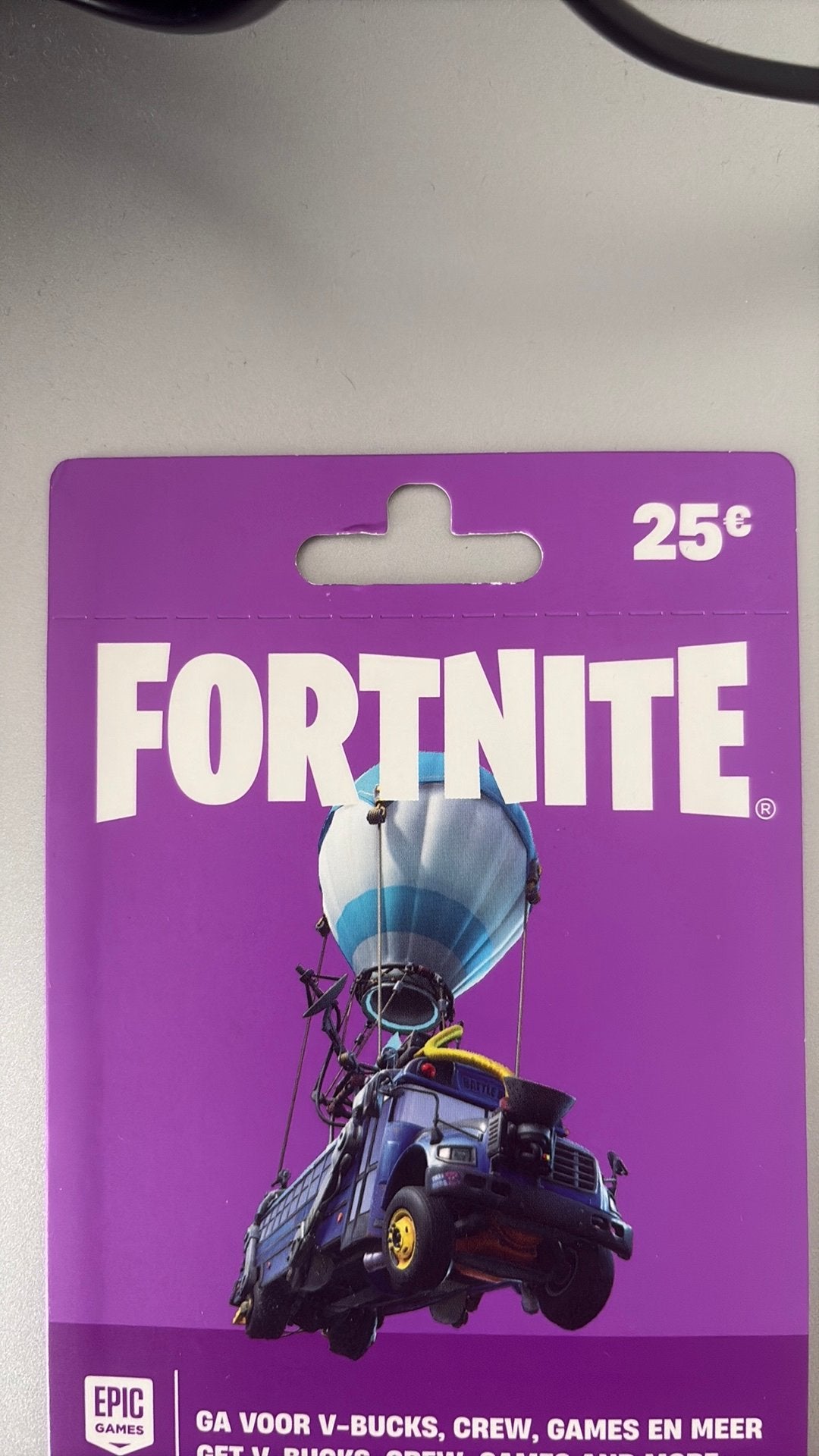 Fortnite Vbucks Kaart t.w.v €25, Eén persoon, Cadeaubon, Overige typen